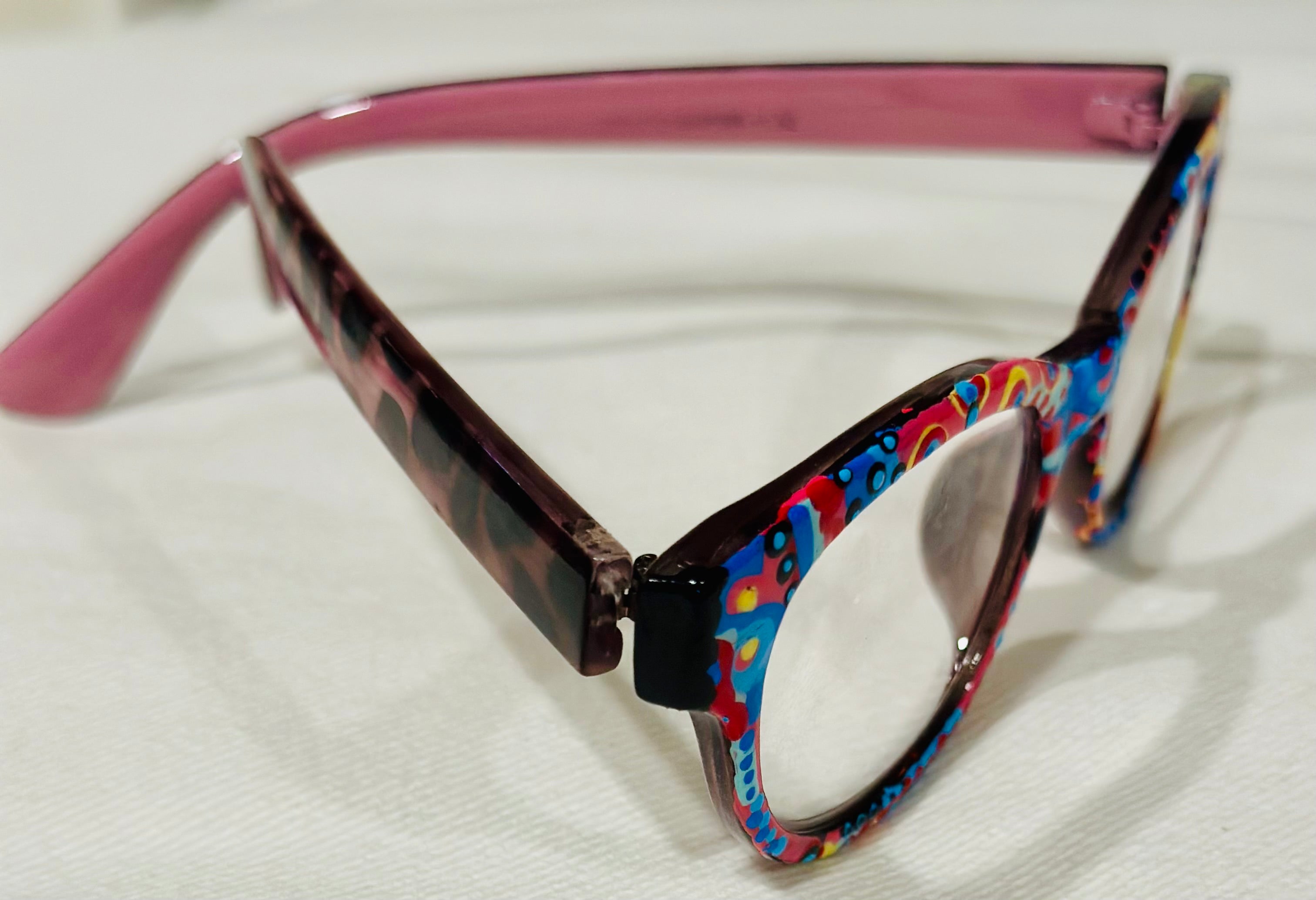 Hand Painted Reading Glasses 1.50 magnification